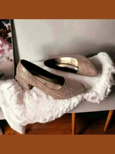 Coral Shimmer Ballerina Shoes - cunei